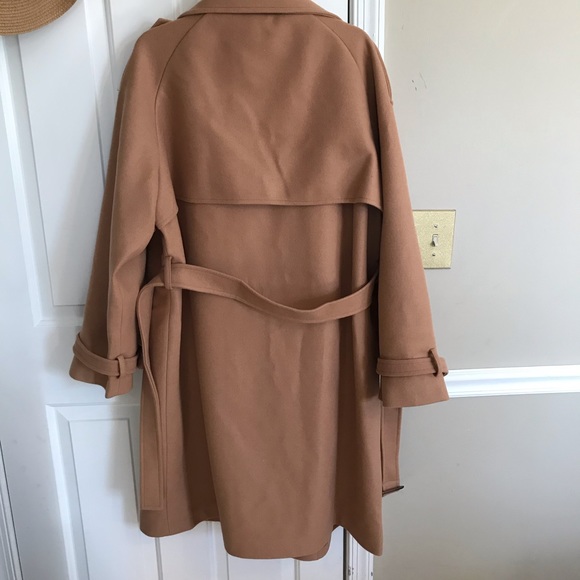 Belted wool button coat - Picture 3 of 8